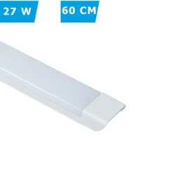 PLAFONIERA LINEARE LED SLIM 27 W 60 CM TECNOLOGIA CCT SWITCH ALTA LUMINOSITÀ IP20 PF-60-3C