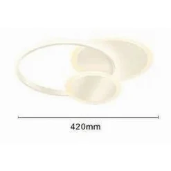 PLAFONIERA LUCE FREDDA LED CERCHI 38W LAMPADARIO A SOFFITTO BIANCO MODERNO 50026