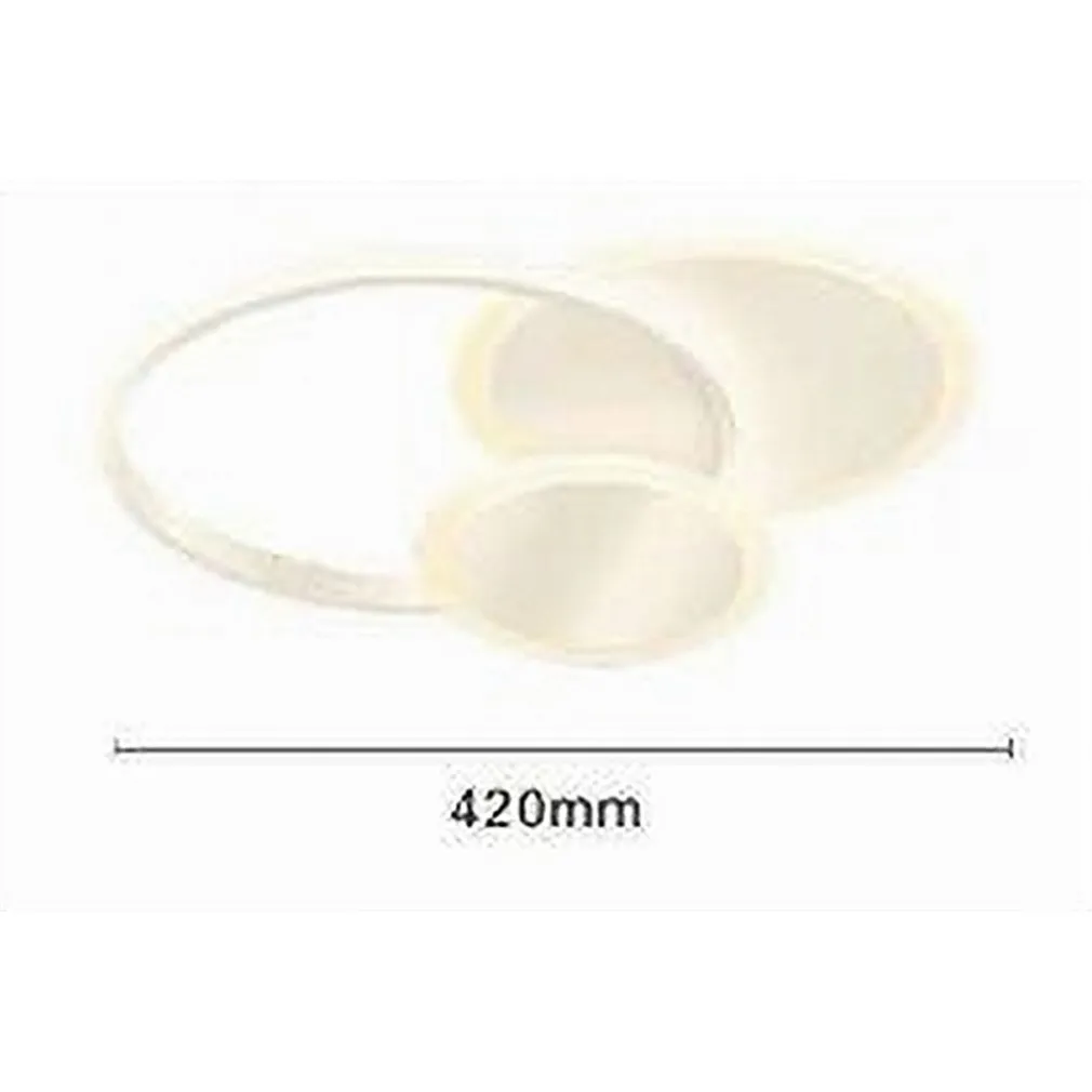 PLAFONIERA LUCE FREDDA LED CERCHI 38W LAMPADARIO A SOFFITTO BIANCO MODERNO 50026