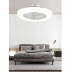 PLAFONIERA MODERNA LED A SOFFITTO VENTILATORE LUCE DIMMERABILE 3000K-6500K 60004