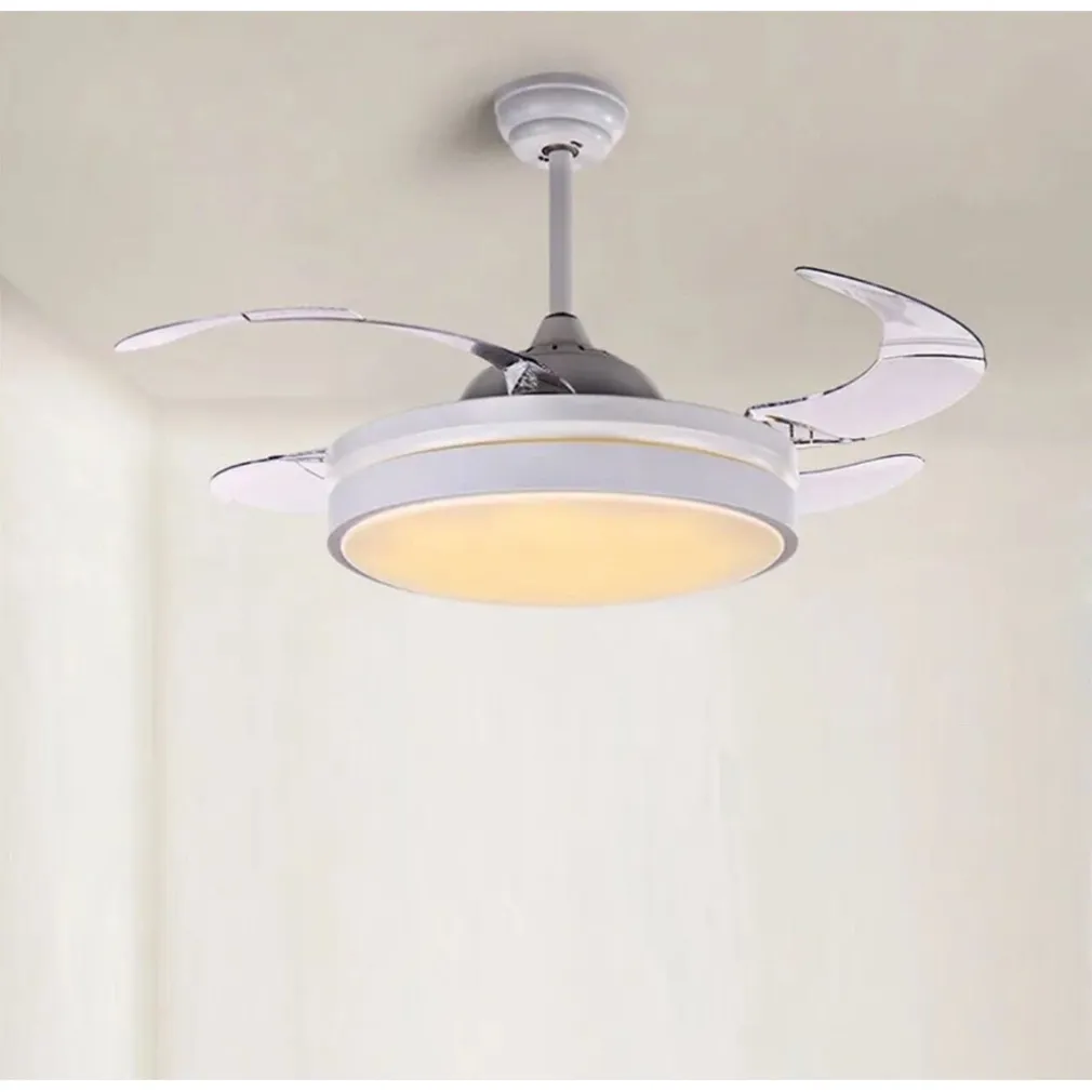 PLAFONIERA MODERNA LED CON VENTILATORE SOFFITTO CAMBIA 3 LUCI TELECOMANDO F7189