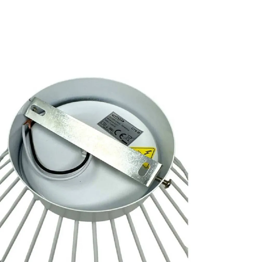 PLAFONIERA PARALUME METALLO LAMPADARIO LAMPADA E27 DECORATIVA CONTEMPORANEA C70