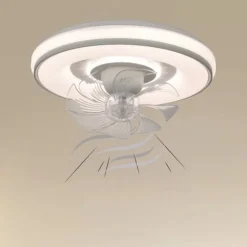 PLAFONIERA SOFFITTO CON VENTOLA LAMPADA VENTILATORE LUCE LED 3200K-6500K IP20 33245