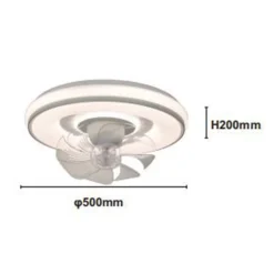 PLAFONIERA SOFFITTO CON VENTOLA LAMPADA VENTILATORE LUCE LED 3200K-6500K IP20 33245