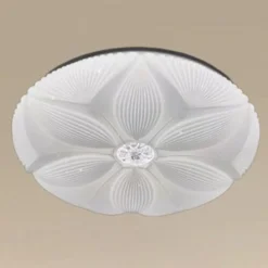 PLAFONIERA SOFFITTO LAMPADA LED DECORO FIORE 60W BIANCO LUCE FREDDA 6500K IP20 16744