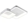 PLAFONIERA SOFFITTO LED 58W 2 QUADRATI LAMPADARIO CCT 3 COLORAZIONI 3000K A 6500K C59-3C