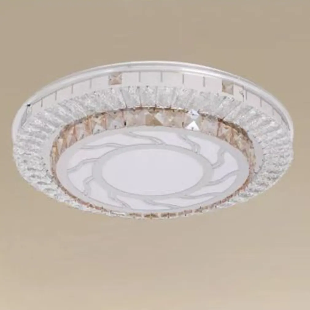 PLAFONIERA SOFFITTO 45W Ø40CM LED DESIGN A STRATI CRISTALLI VORTICE LUCE FREDDA 04067