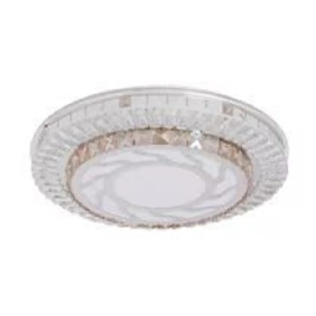 PLAFONIERA SOFFITTO 45W Ø40CM LED DESIGN A STRATI CRISTALLI VORTICE LUCE FREDDA 04067
