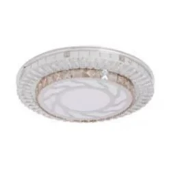 PLAFONIERA SOFFITTO 65W Ø50CM LED DESIGN A STRATI CRISTALLI VORTICE LUCE FREDDA 27683