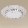 PLAFONIERA SOFFITTO 45W Ø40CM LED DESIGN A STRATI CON CRISTALLI BOLLE LUCE FREDDA 68551