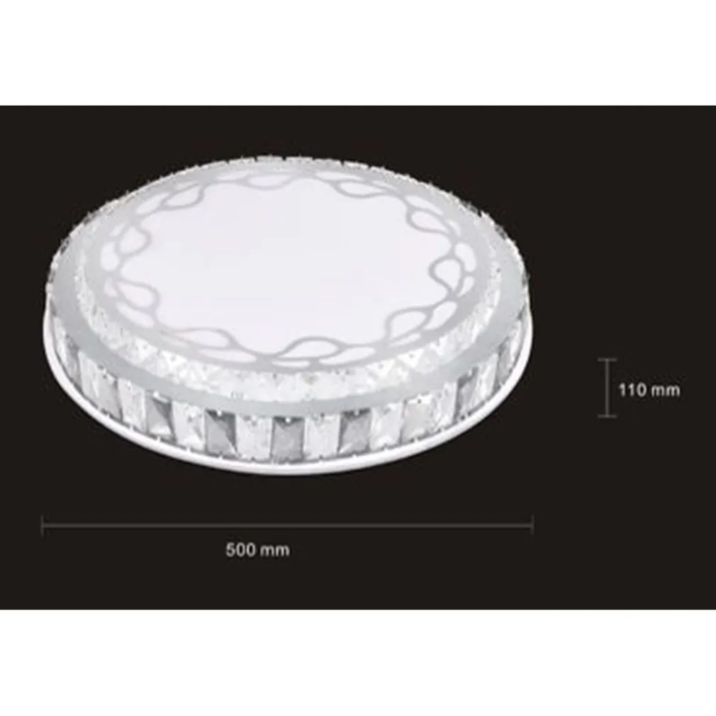 PLAFONIERA SOFFITTO 65W Ø50CM LED A STRATI CRISTALLI DECORO ASTRATTO LUCE FREDDA 33904