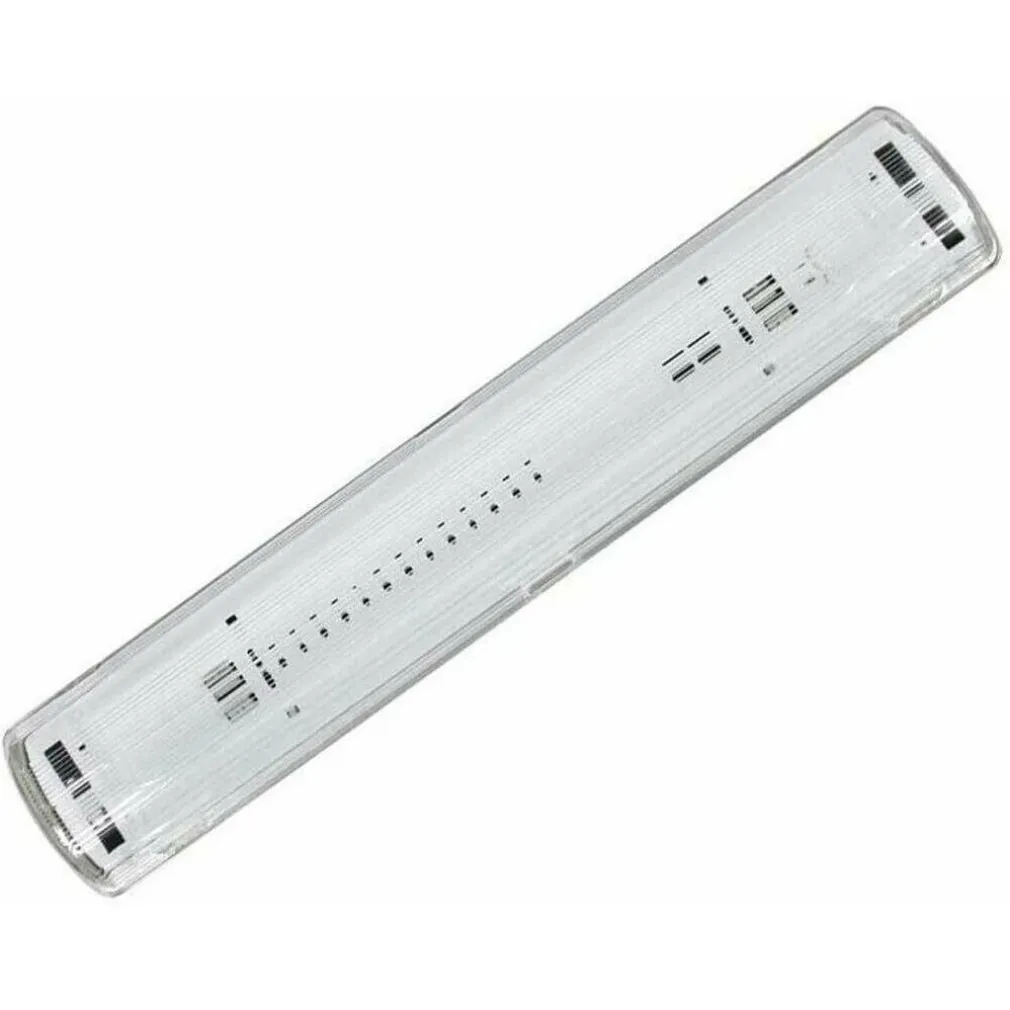 PLAFONIERA STAGNA 2 NEON LED TUBO T8 G13 120 CM DA PARETE SOFFITTO IP65 T8-120S