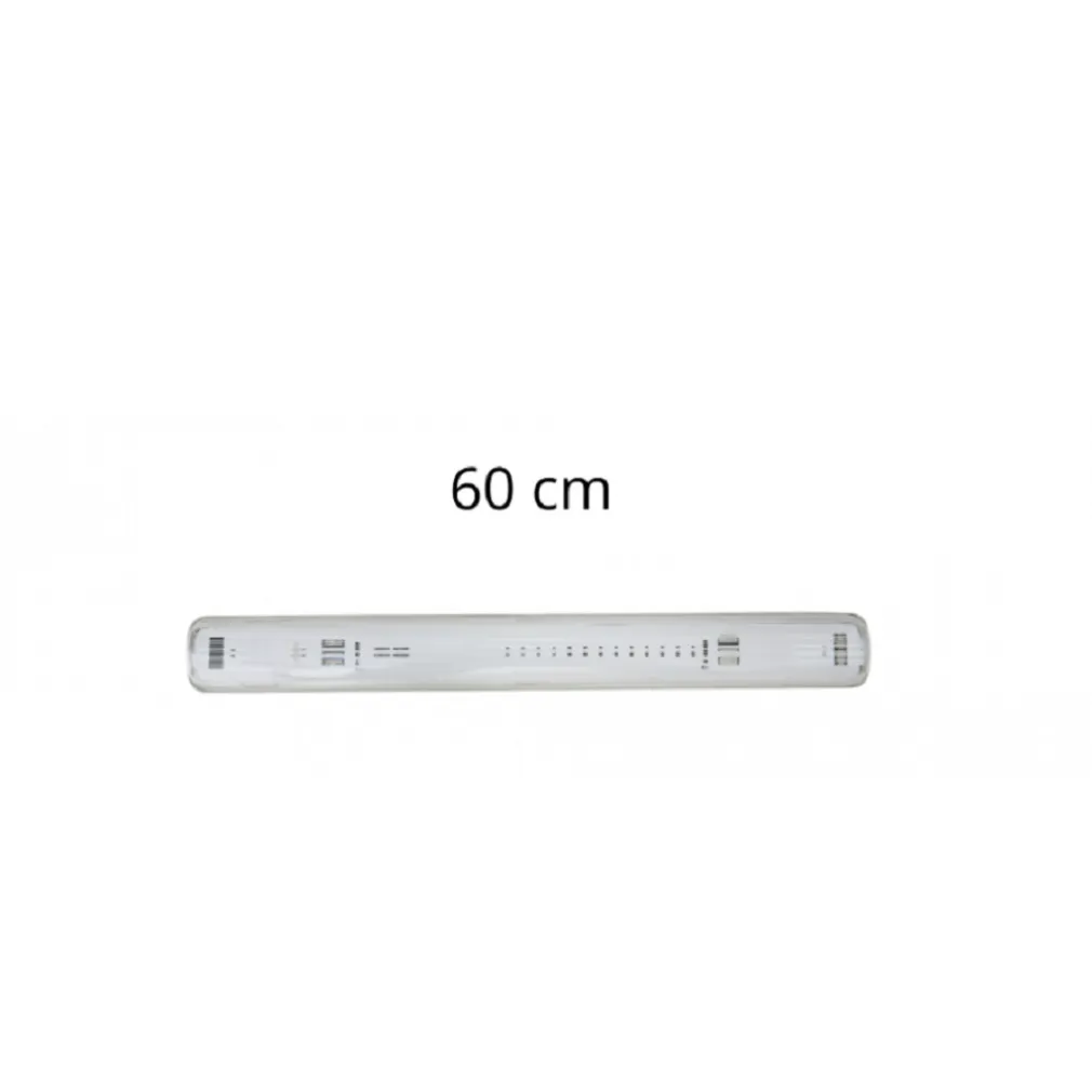 PLAFONIERA STAGNA 1 NEON LED TUBO T8 G13 60CM 220V PARETE SOFFITTO IP65 T8-60SS