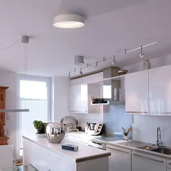 PLAFONIERA TONDA LED 30 W CCT 3000K 4000K LAMPADA SOFFITTO PARETE MURO LUCE 40CM