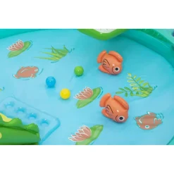 PLAY CENTER GONFIABILE CROCODILE COVE PISCINETTA PER BAMBINI 224 X 181 X 72 CM 53166