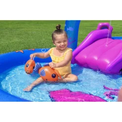 PLAY CENTER GONFIABILE SEA ODYSSEY PISCINA SCIVOLO PER BAMBINI 330X188X117CM 53167