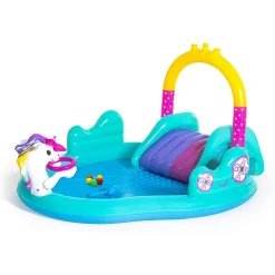 PLAY CENTER MAGICO UNICORNO PISCINA 274X198X137CM SCIVOLO ANELLI BACCHETTA 53097