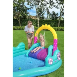PLAY CENTER MAGICO UNICORNO PISCINA 274X198X137CM SCIVOLO ANELLI BACCHETTA 53097
