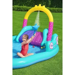 PLAY CENTER MAGICO UNICORNO PISCINA 274X198X137CM SCIVOLO ANELLI BACCHETTA 53097