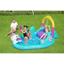 PLAY CENTER MAGICO UNICORNO PISCINA 274X198X137CM SCIVOLO ANELLI BACCHETTA 53097