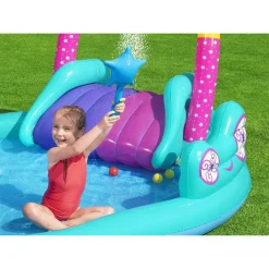 PLAY CENTER MAGICO UNICORNO PISCINA 274X198X137CM SCIVOLO ANELLI BACCHETTA 53097