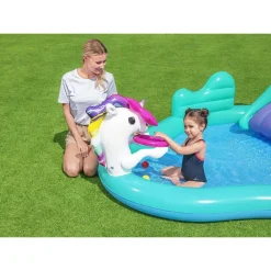 PLAY CENTER MAGICO UNICORNO PISCINA 274X198X137CM SCIVOLO ANELLI BACCHETTA 53097