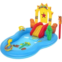 PLAY CENTER PISCINA GONFIABILE BAMBINI SELVAGGIO WEST 2ANNI+ 264X188X140CM 53118