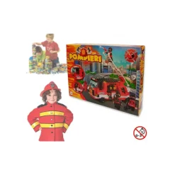 PLAYSET COSTRUZIONI POMPERI 170PZ ASSEMBLARE PERSONAGGI VIGILI DEL FUOCO CAMION