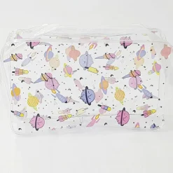 POCHETTE PIANETI TRASPARENTE BEAUTY CASE ORGANIZZATORE VIAGGIO PORTAOGGETTI