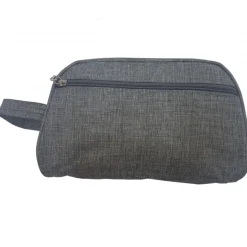 POCHETTE UOMO GRIGIO GANCIO TESSUTO BORSELLO BEAUTY CASE BORSA VINTAGE DOCUMENTI