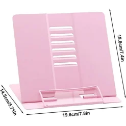 POGGIA LIBRI PIEGHEVOLE ESPOSITORE IN METALLO PORTA DOCUMENTI REGOLABILE LETTURA