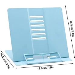POGGIA LIBRI PIEGHEVOLE ESPOSITORE IN METALLO PORTA DOCUMENTI REGOLABILE LETTURA