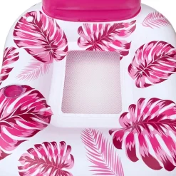 POLTRONA CON SCHIENALE GONFIABILE GALLEGGIANTE AD ACQUA PISCINA MARE 140X115CM 628532