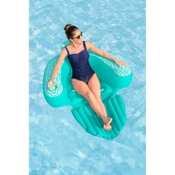 POLTRONA DA PISCINA GONFIABILE GALLEGGIANTE COMFORT PLUSH DELUXE CON PORTABICCHIERE 43719
