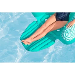 POLTRONA DA PISCINA GONFIABILE GALLEGGIANTE COMFORT PLUSH DELUXE CON PORTABICCHIERE 43719