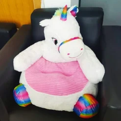 POLTRONA DIVANO PER BAMBINI SEDIA IN MORBIDO PELUCHE ANIMALE VARI SOGGETTI