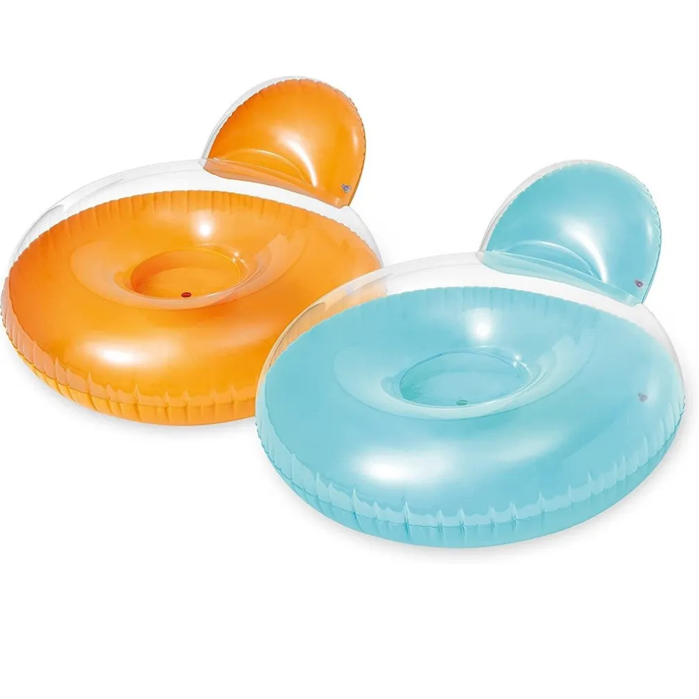 POLTRONA FROST GONFIABILE GALLEGGIANTE COLORI ASSORTITI 137X122 CM ESTATE 58889