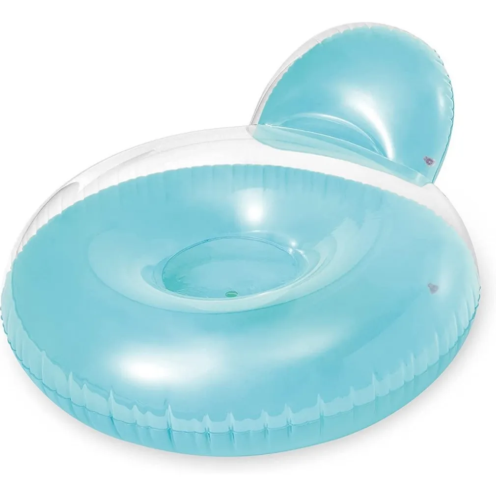 POLTRONA FROST GONFIABILE GALLEGGIANTE COLORI ASSORTITI 137X122 CM ESTATE 58889