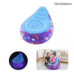 POLTRONA GONFIABILE ASTRO GLOW LUCE LED DESIGN ASTRONAUTI SPAZIO 72X72X64 CM 75122