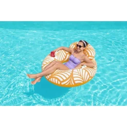 POLTRONA GONFIABILE COMFORT PLUSH GALLEGGIANTE PISCINA SPIAGGIA 118X117CM 43643