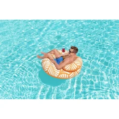 POLTRONA GONFIABILE COMFORT PLUSH GALLEGGIANTE PISCINA SPIAGGIA 118X117CM 43643