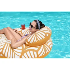 POLTRONA GONFIABILE COMFORT PLUSH GALLEGGIANTE PISCINA SPIAGGIA 118X117CM 43643