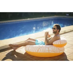 POLTRONA GONFIABILE COMFORT PLUSH GALLEGGIANTE PISCINA SPIAGGIA 118X117CM 43643