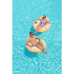 POLTRONA GONFIABILE COMFORT PLUSH GALLEGGIANTE PISCINA SPIAGGIA 118X117CM 43643