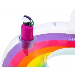 POLTRONA GONFIABILE CON SCHIENALE PORTABICCHIERE FASHION RAINBOW DREAM 107CM 43647