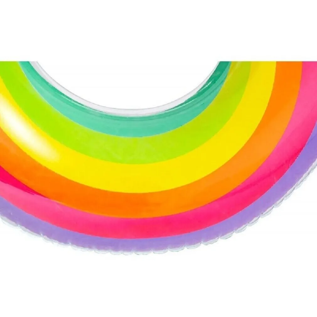 POLTRONA GONFIABILE CON SCHIENALE PORTABICCHIERE FASHION RAINBOW DREAM 107CM 43647