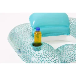 POLTRONA GONFIABILE FLIP-PILLOW LOUNGE 102X94CM CON PORTABICCHIERE PISCINA 43097