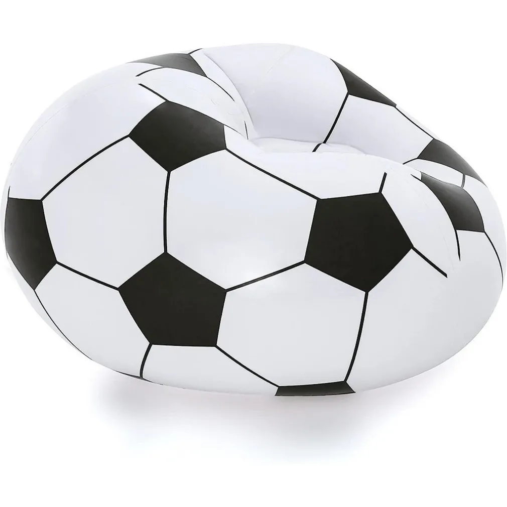 POLTRONA GONFIABILE PALLONE DA CALCIO POLTRONCINA SOCCER 114X112X66CM SEDIA 75010