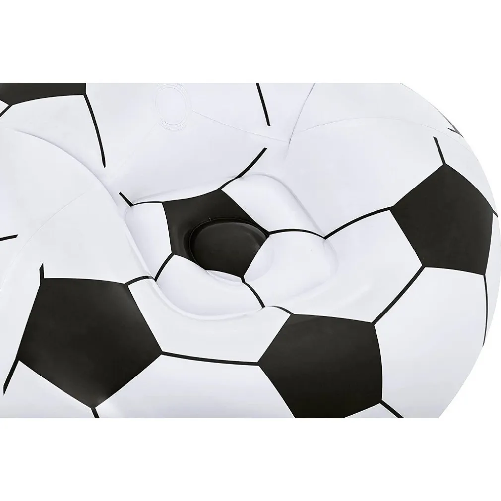 POLTRONA GONFIABILE PALLONE DA CALCIO POLTRONCINA SOCCER 114X112X66CM SEDIA 75010