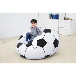 POLTRONA GONFIABILE PALLONE DA CALCIO POLTRONCINA SOCCER 114X112X66CM SEDIA 75010